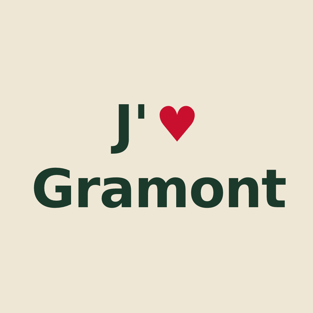 Tote bag personnalisé Gramont — design J'aime Gramont