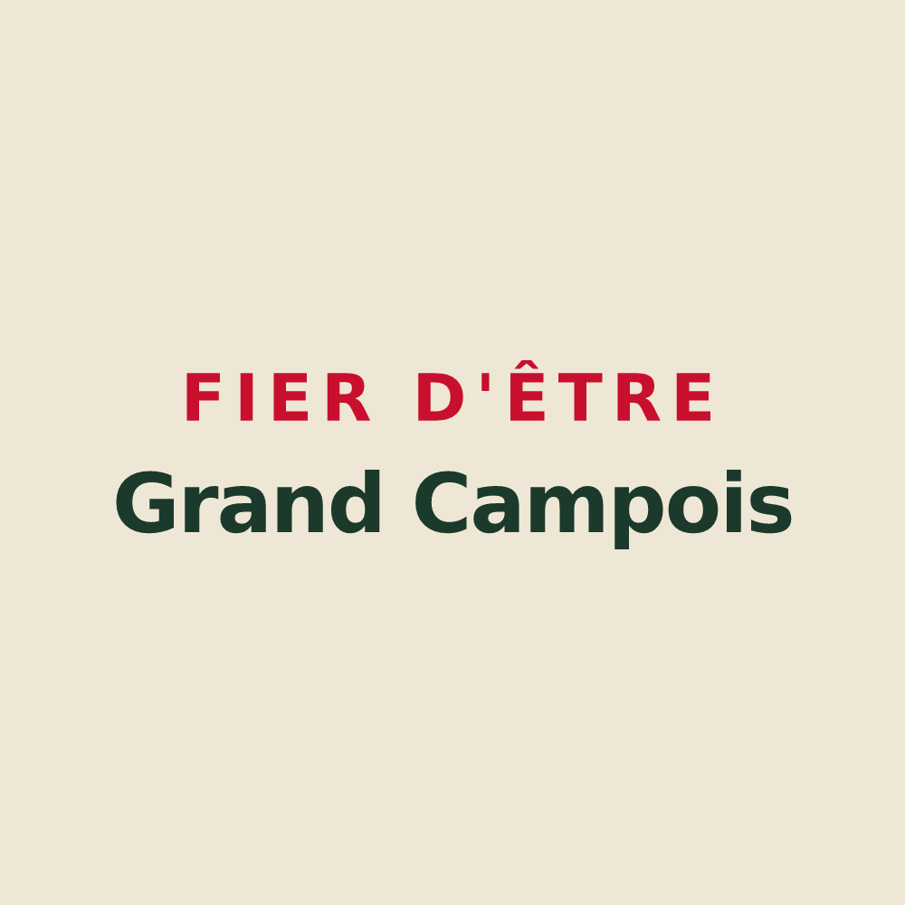 Tote bag « Fier d'être Grand Campois » — design pour Grand-Camp