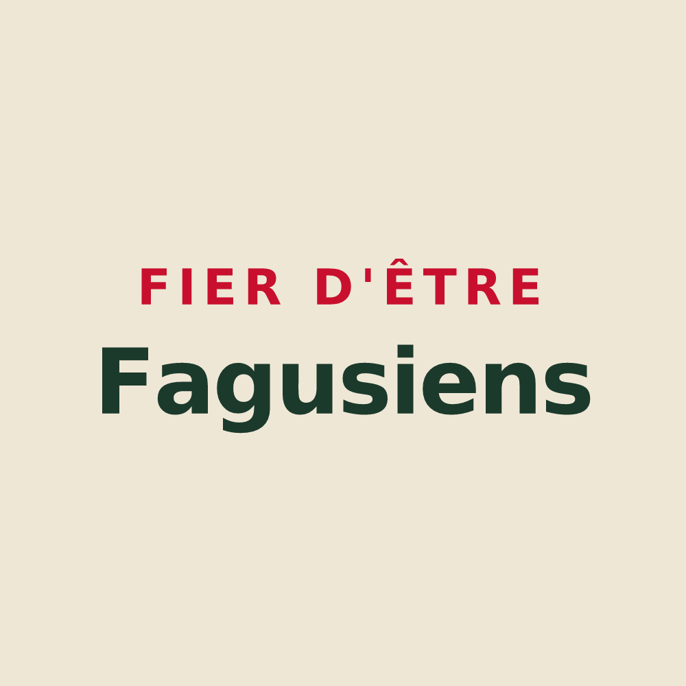 Tote bag « Fier d'être Fagusiens » — design pour Grand-Fayt