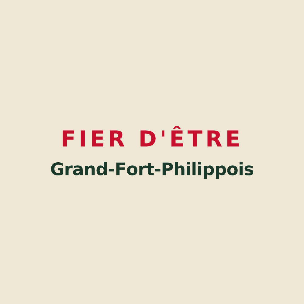 Tote bag « Fier d'être Grand-Fort-Philippois » — design pour Grand-Fort-Philippe