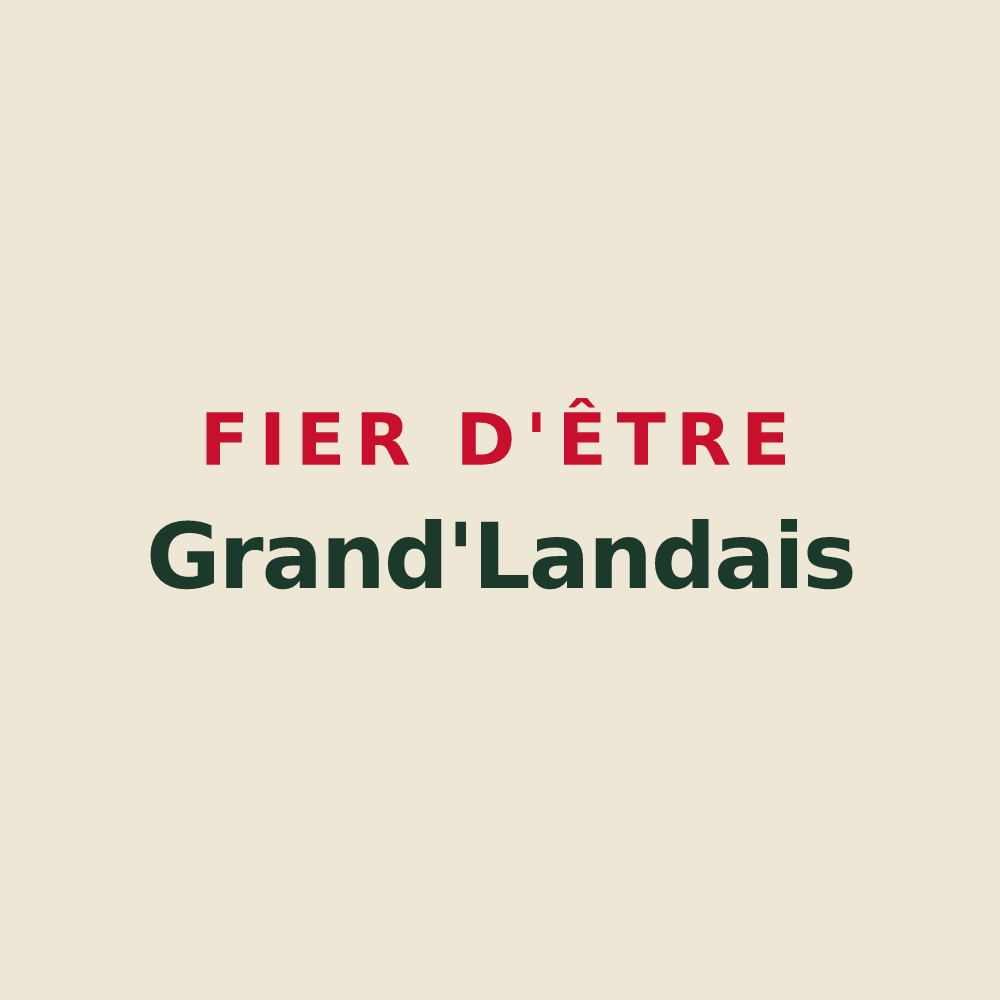 Tote bag « Fier d'être Grand'Landais » — design pour Grand'Landes