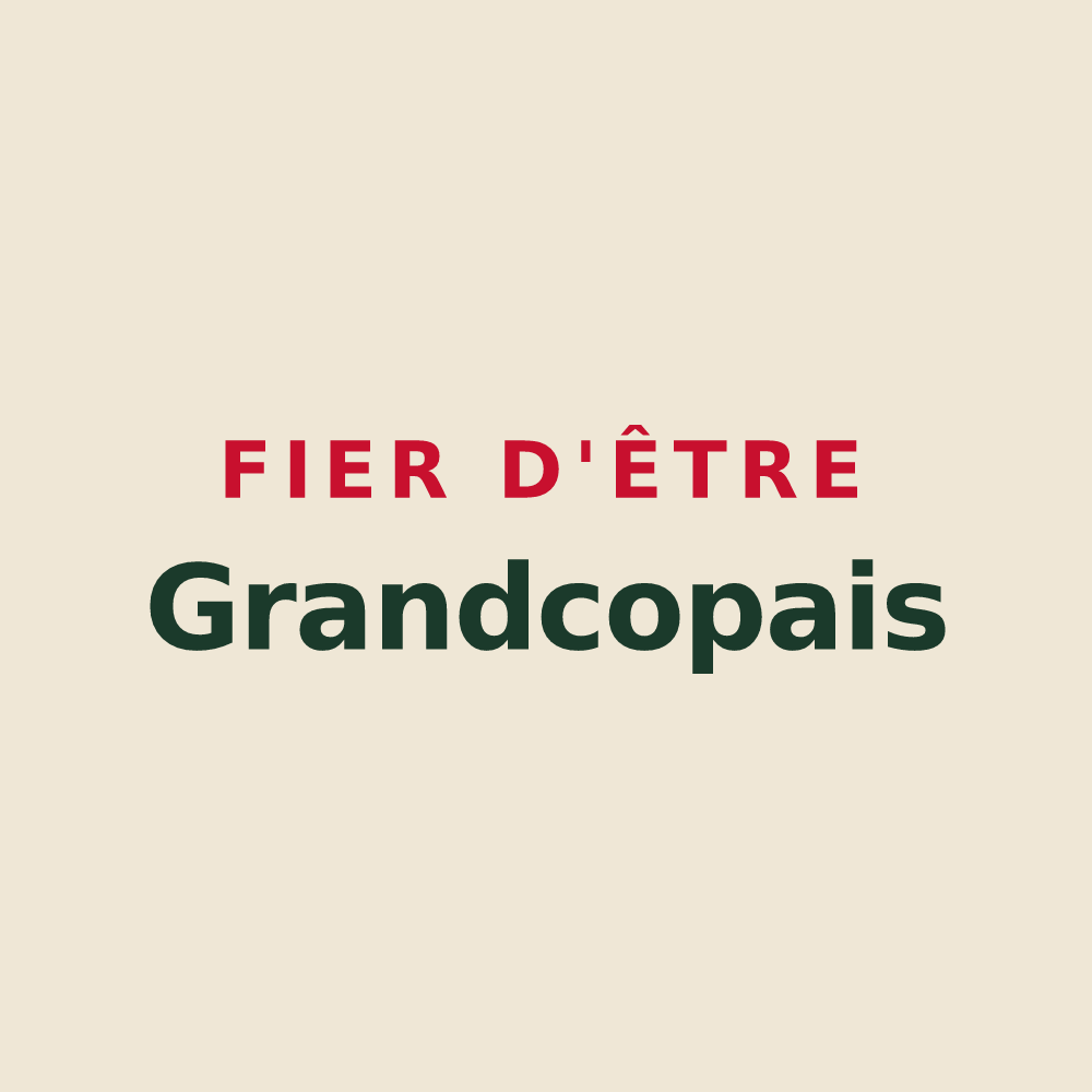 Tote bag « Fier d'être Grandcopais » — design pour Grandcamp-Maisy