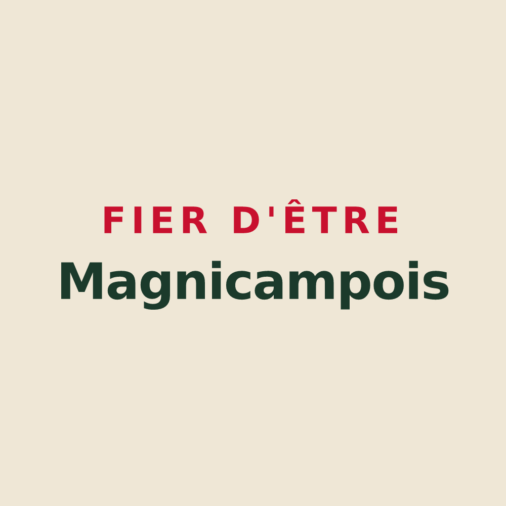 Tote bag « Fier d'être Magnicampois » — design pour Grandchamp