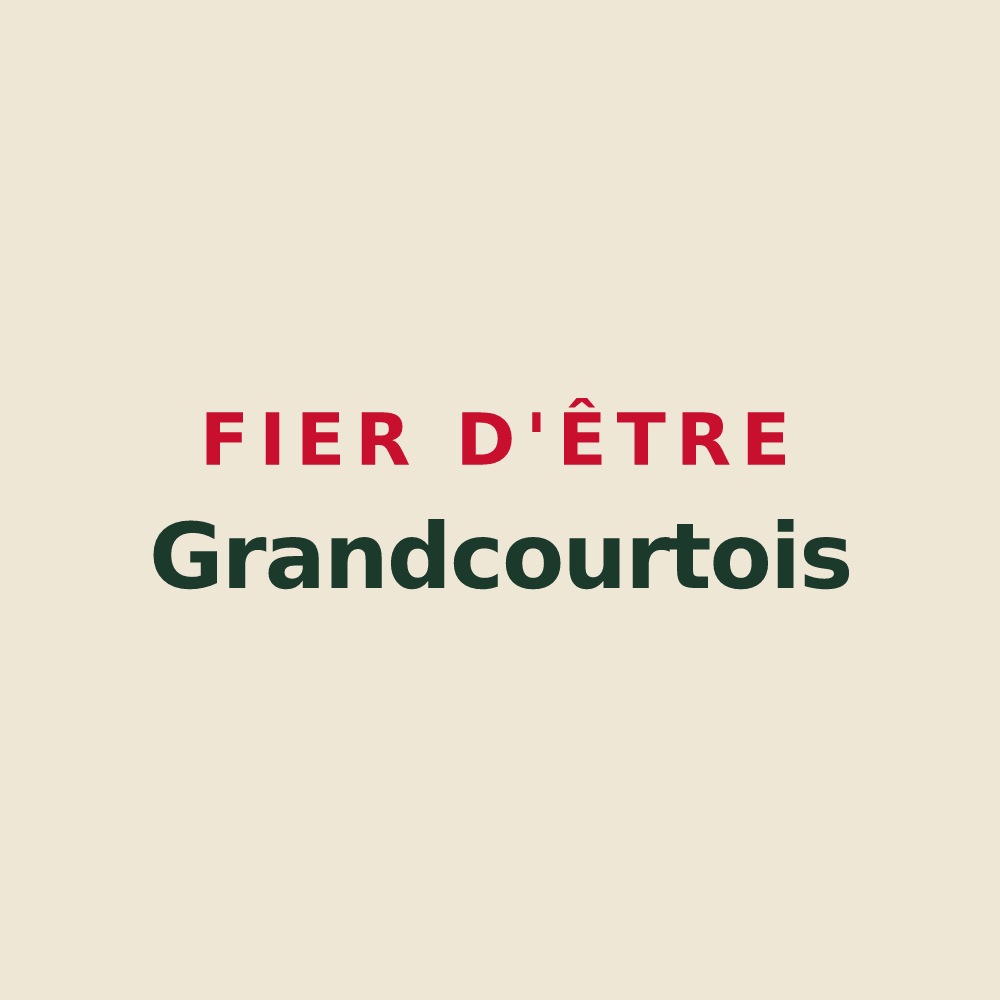 Tote bag « Fier d'être Grandcourtois » — design pour Grandcourt