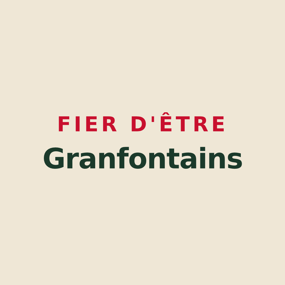 Tote bag « Fier d'être Granfontains » — design pour Grandfontaine