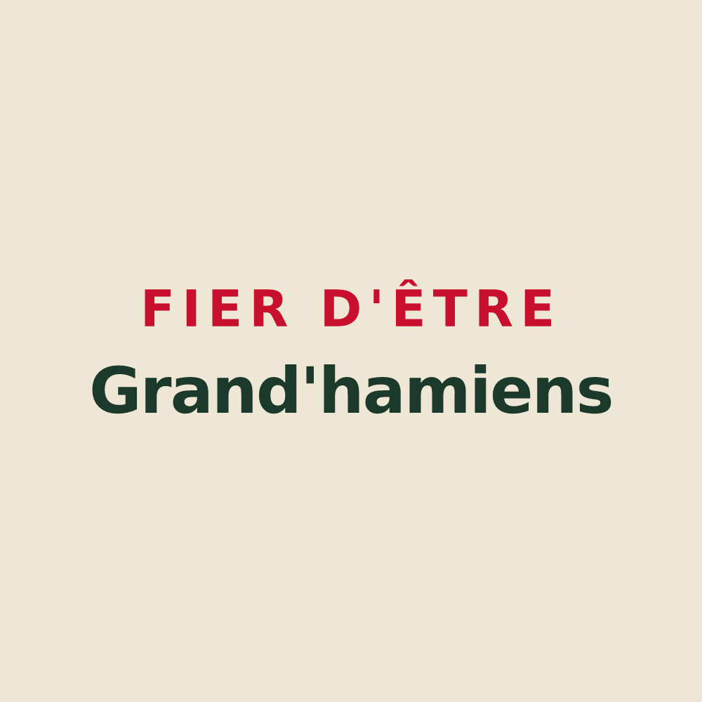 Tote bag « Fier d'être Grand'hamiens » — design pour Grandham