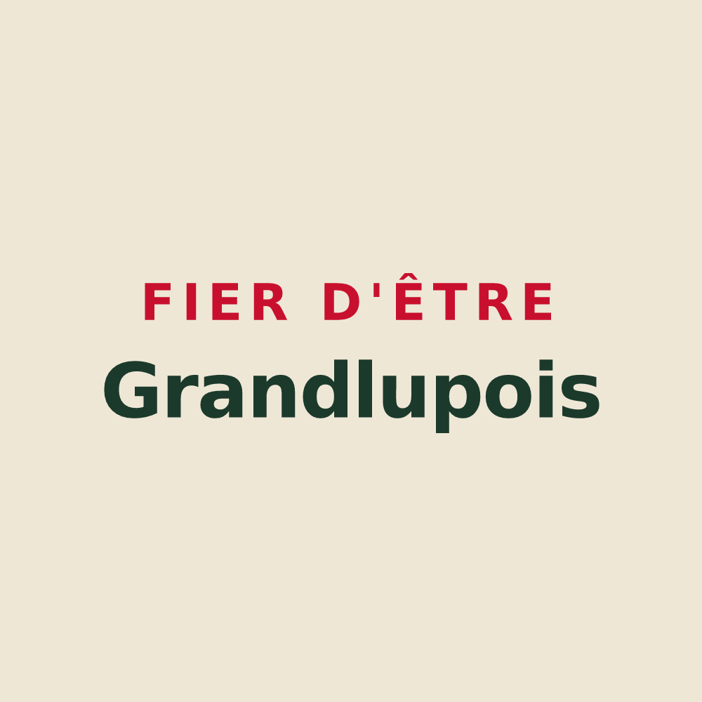 Tote bag « Fier d'être Grandlupois » — design pour Grandlup-et-Fay