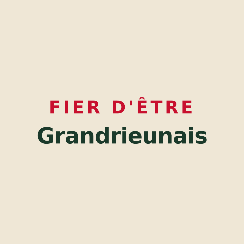 Tote bag « Fier d'être Grandrieunais » — design pour Grandrieu