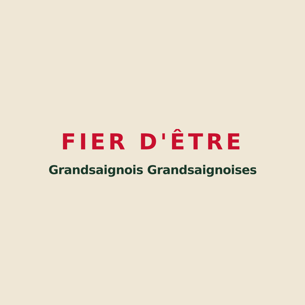 Tote bag « Fier d'être Grandsaignois  Grandsaignoises » — design pour Grandsaigne