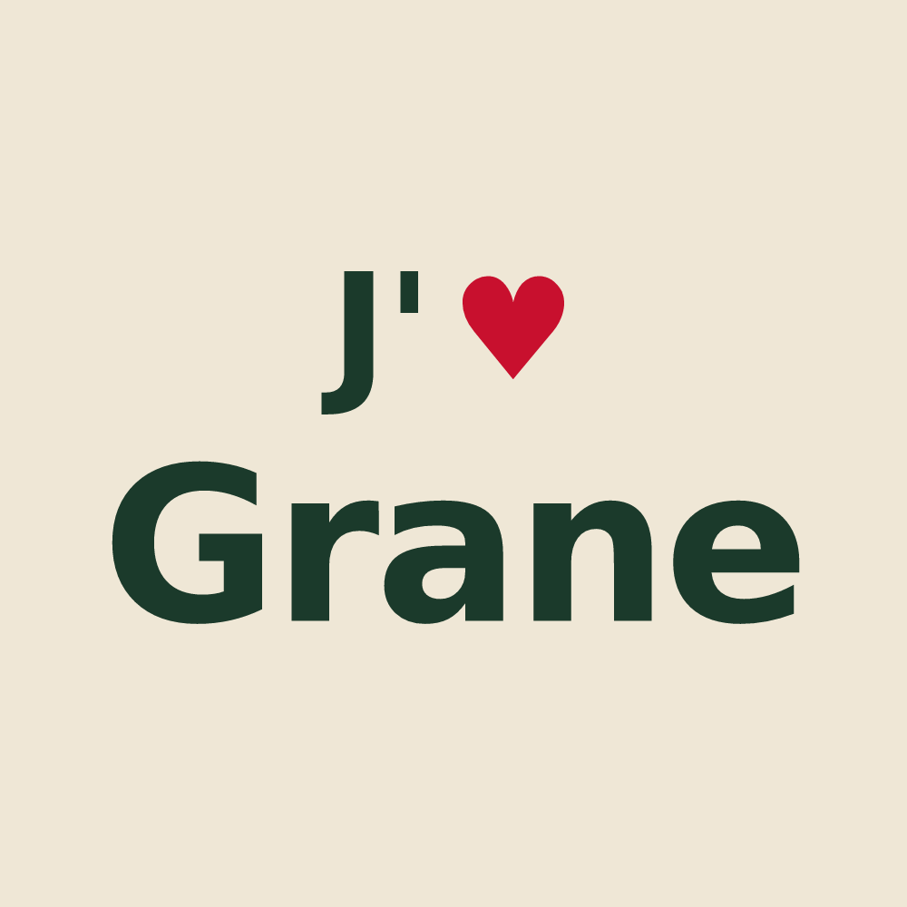 Tote bag personnalisé Grane — design J'aime Grane