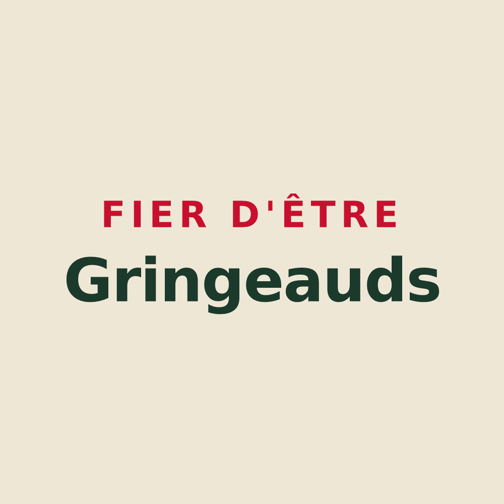 Tote bag « Fier d'être Gringeauds » — design pour Granges-Aumontzey