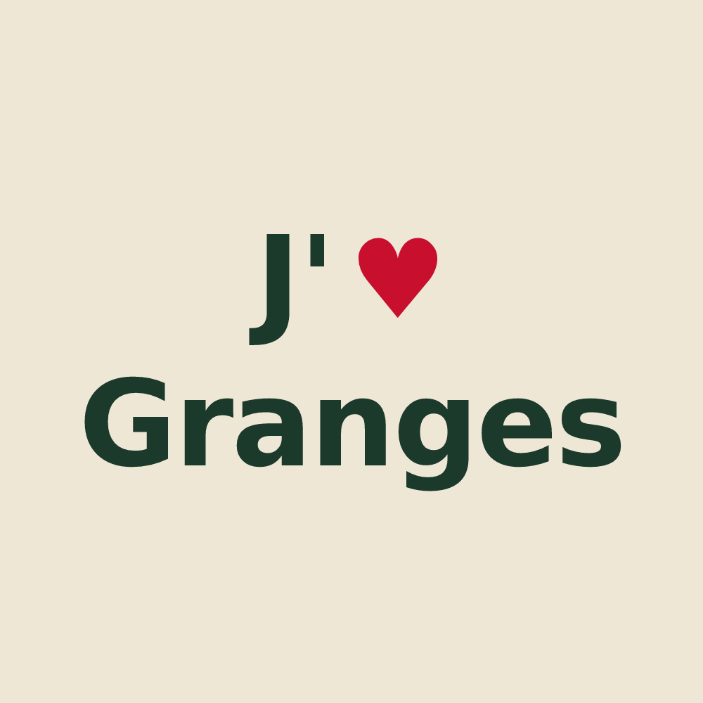 Tote bag personnalisé Granges — design J'aime Granges