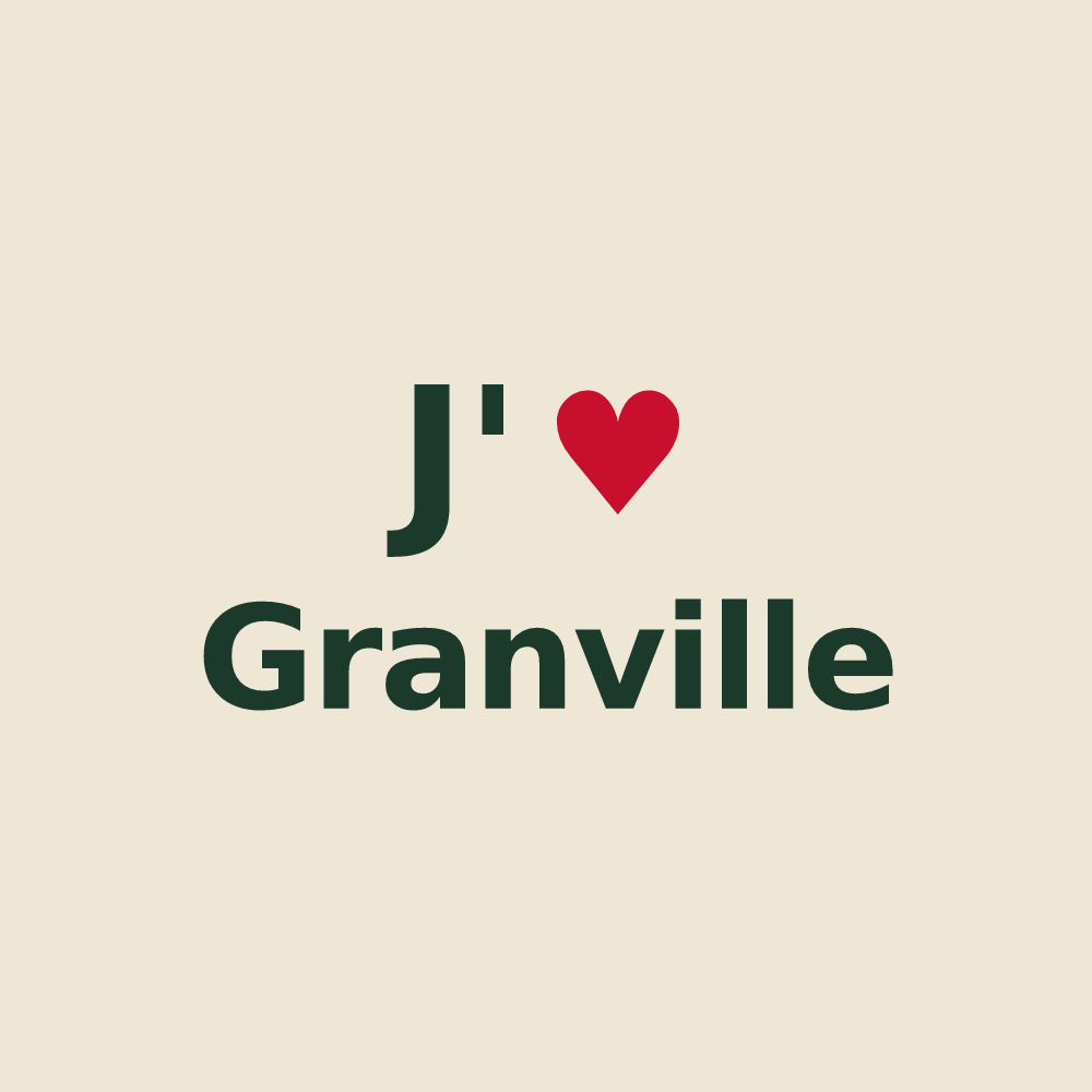 Tote bag personnalisé Granville — design J'aime Granville