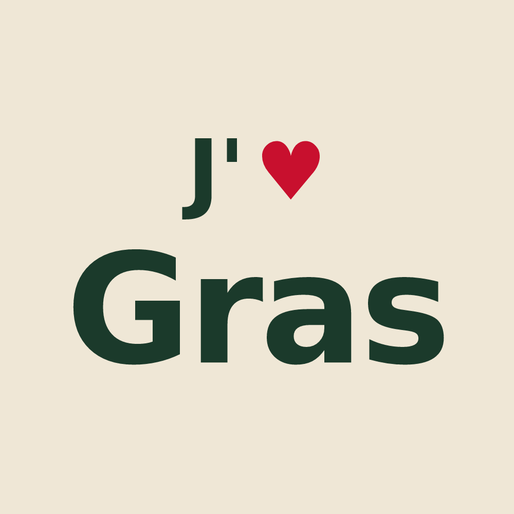 Tote bag personnalisé Gras — design J'aime Gras
