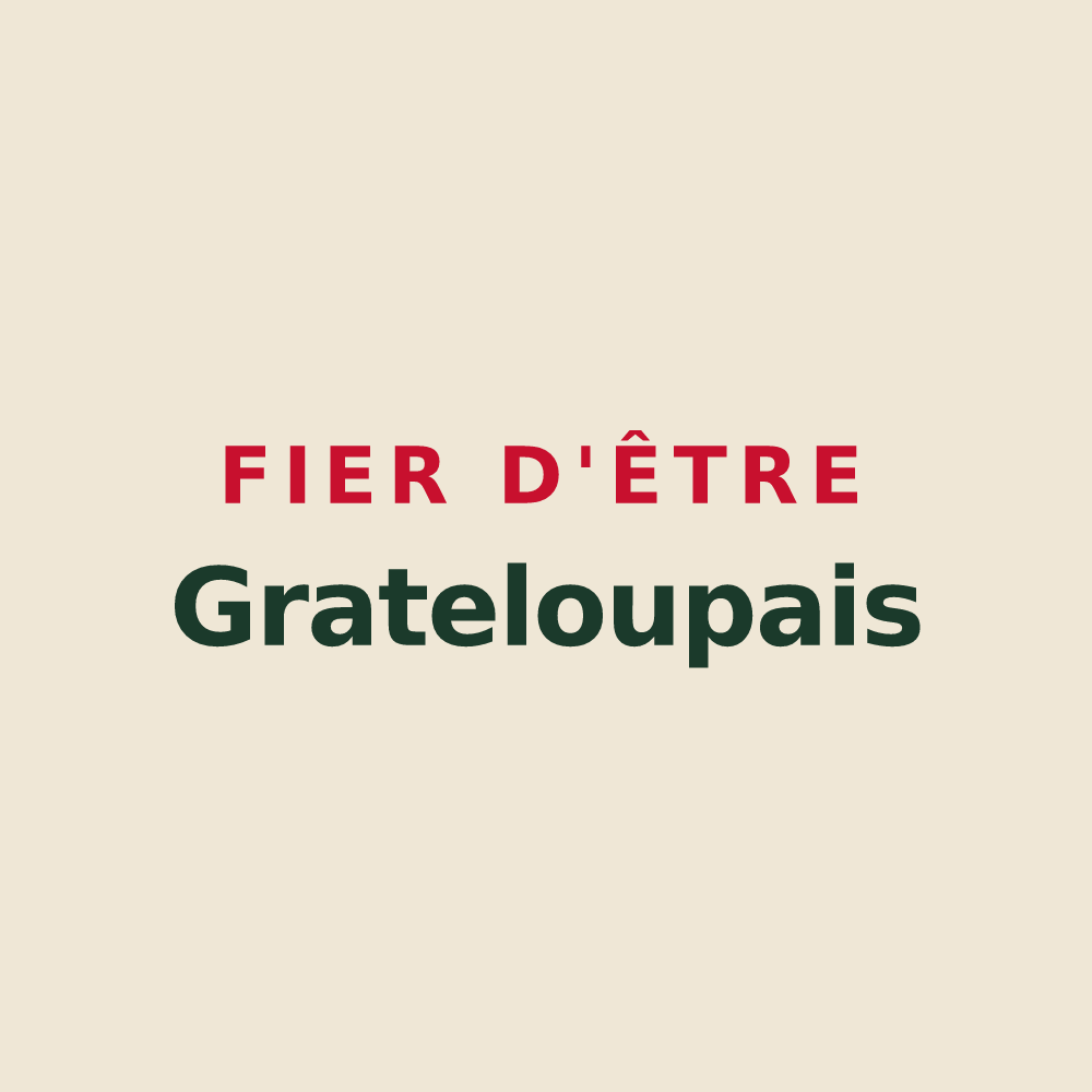 Tote bag « Fier d'être Grateloupais » — design pour Grateloup-Saint-Gayrand