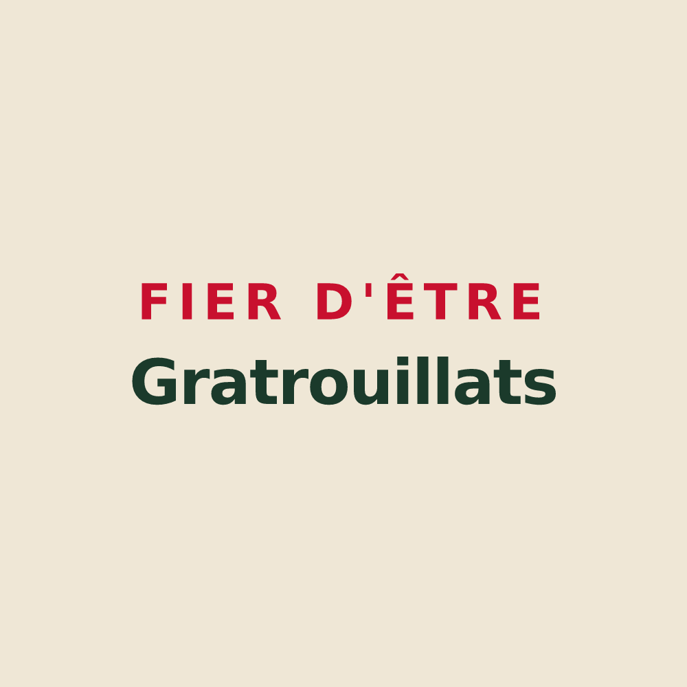Tote bag « Fier d'être Gratrouillats » — design pour Gratreuil