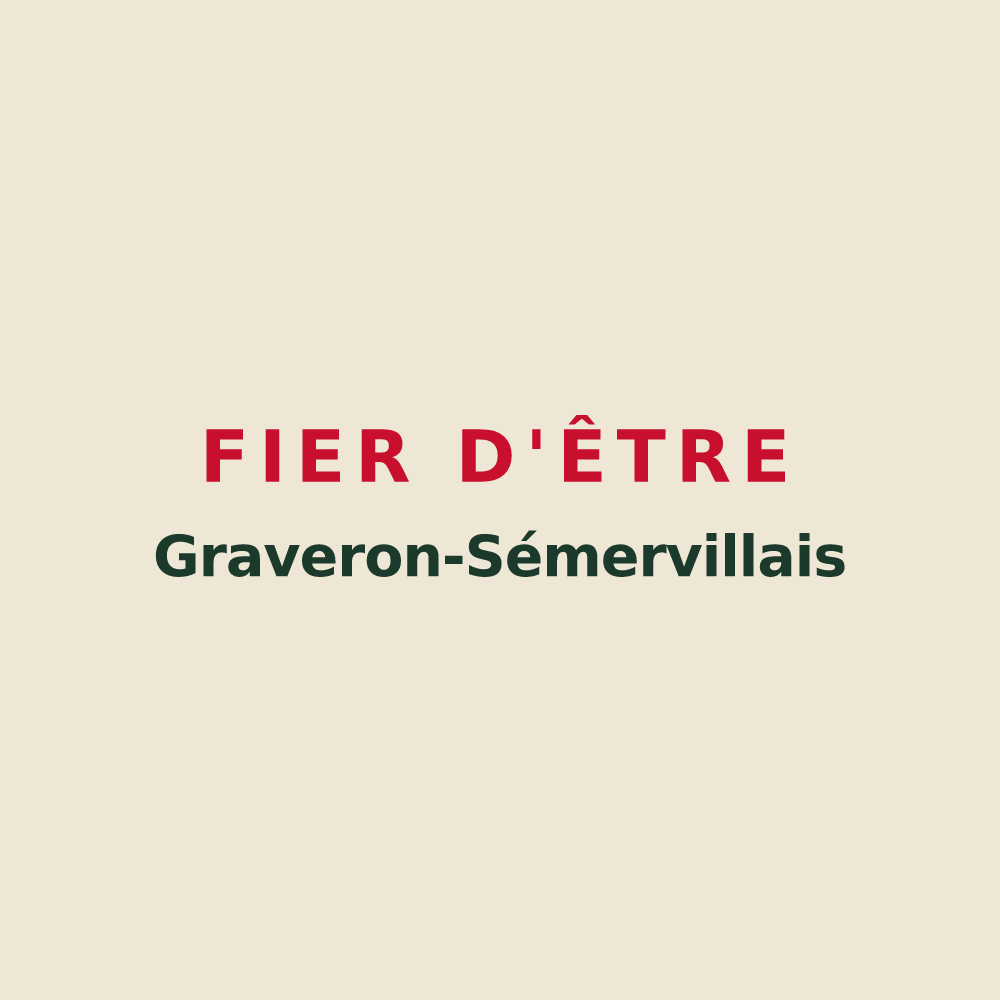 Tote bag « Fier d'être Graveron-Sémervillais » — design pour Graveron-Sémerville