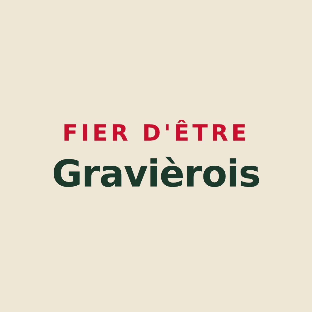 Tote bag « Fier d'être Gravièrois » — design pour Gravières