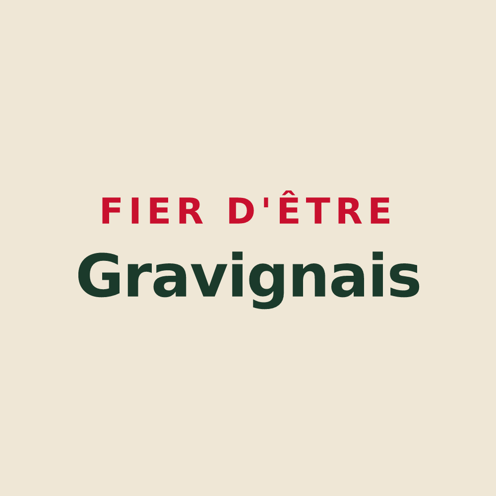 Tote bag « Fier d'être Gravignais » — design pour Gravigny