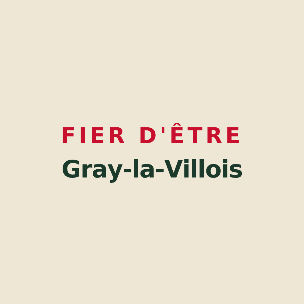 Tote bag « Fier d'être Gray-la-Villois » — design pour Gray-la-Ville