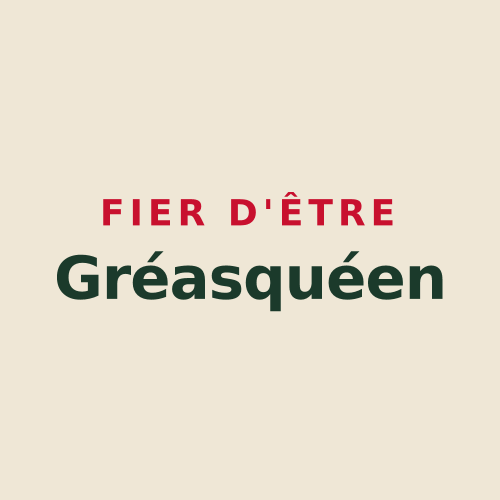 Tote bag « Fier d'être Gréasquéen » — design pour Gréasque