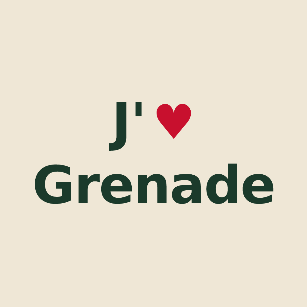 Tote bag personnalisé Grenade — design J'aime Grenade