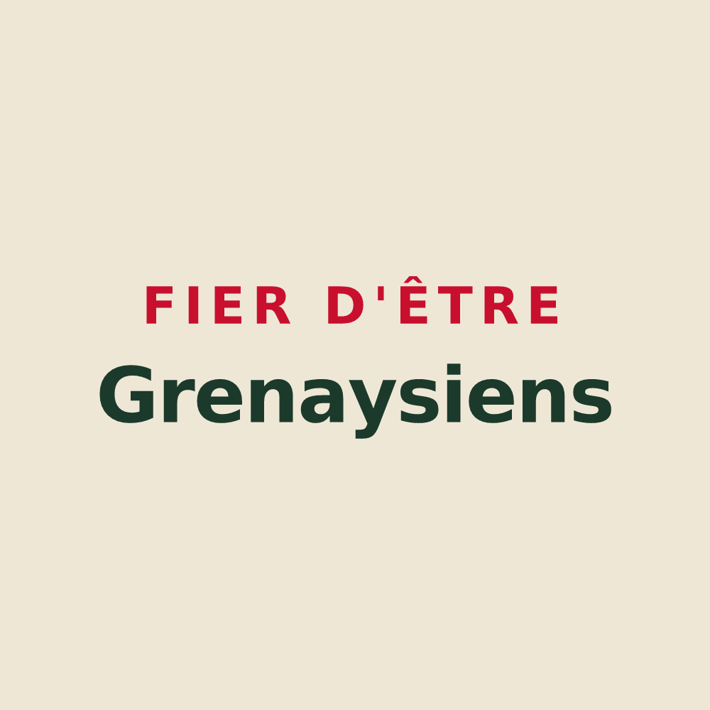 Tote bag « Fier d'être Grenaysiens » — design pour Grenay