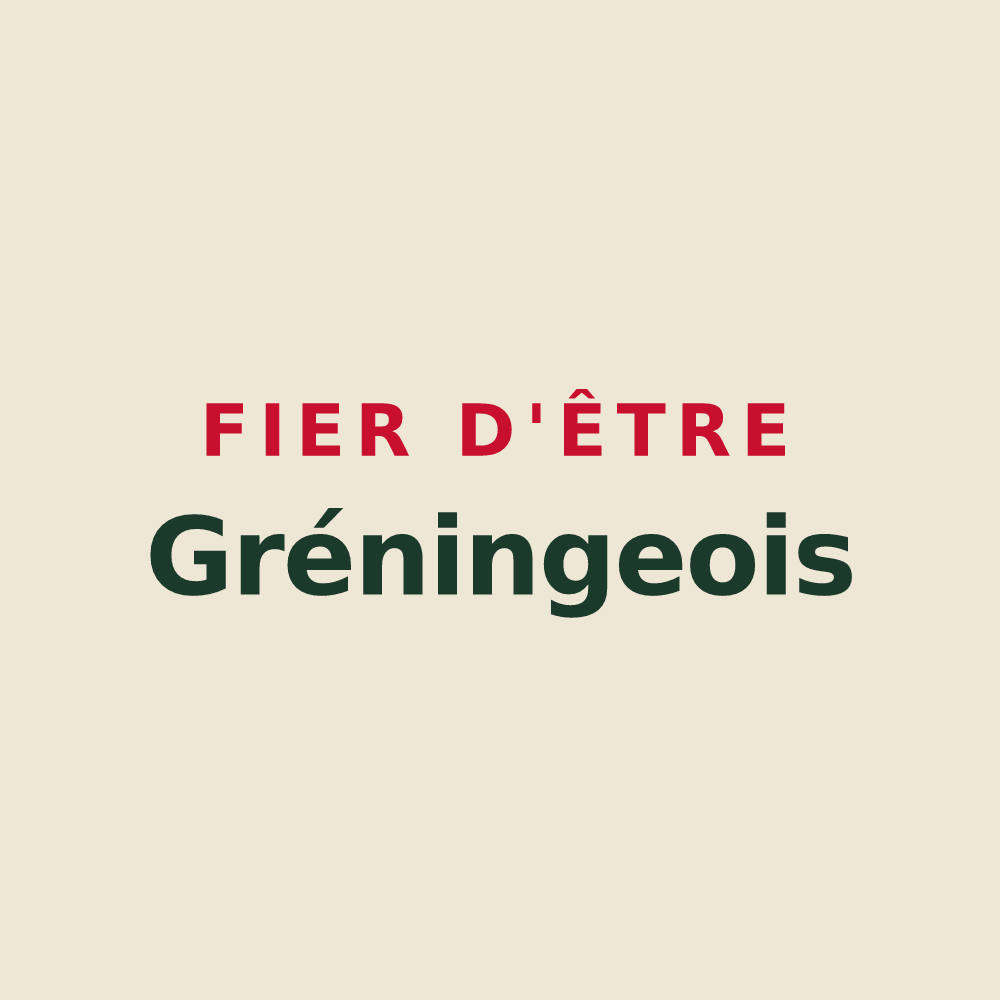Tote bag « Fier d'être Gréningeois » — design pour Gréning