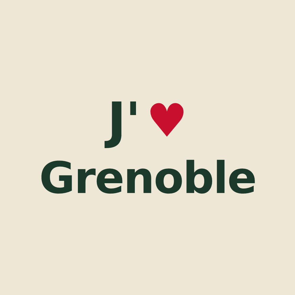 Tote bag personnalisé Grenoble — design J'aime Grenoble