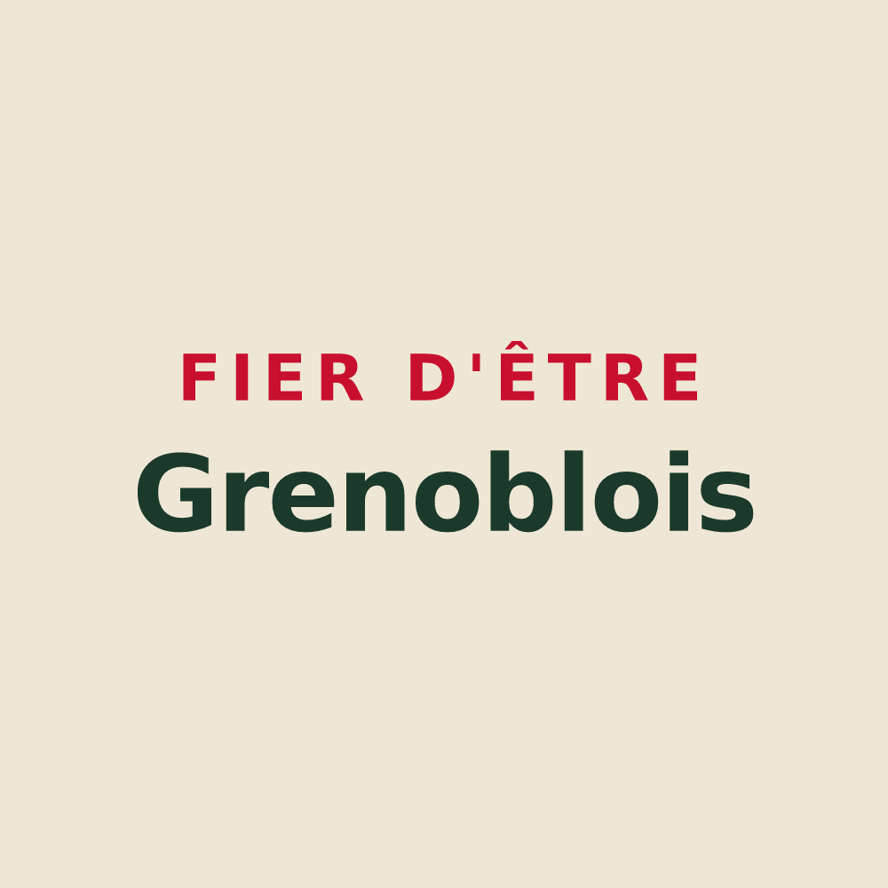 Tote bag « Fier d'être Grenoblois » — design pour Grenoble