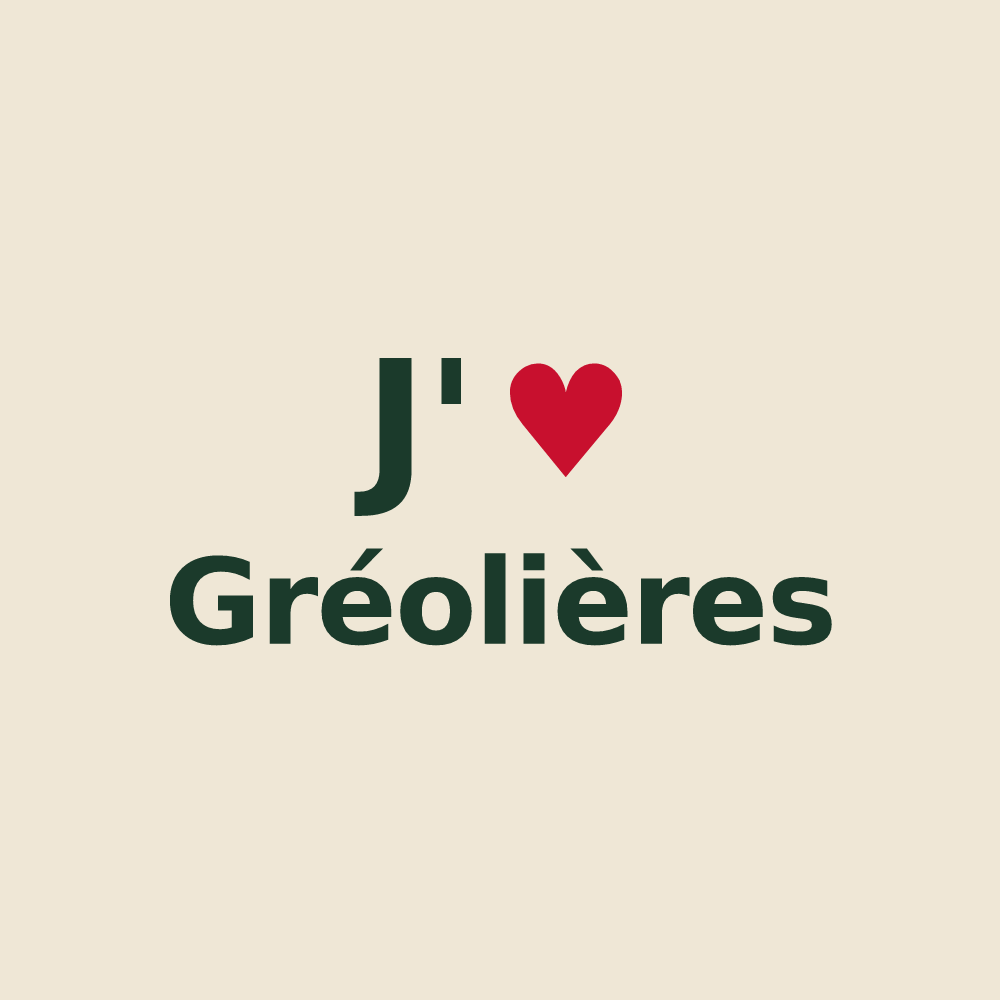Tote bag personnalisé Gréolières — design J'aime Gréolières