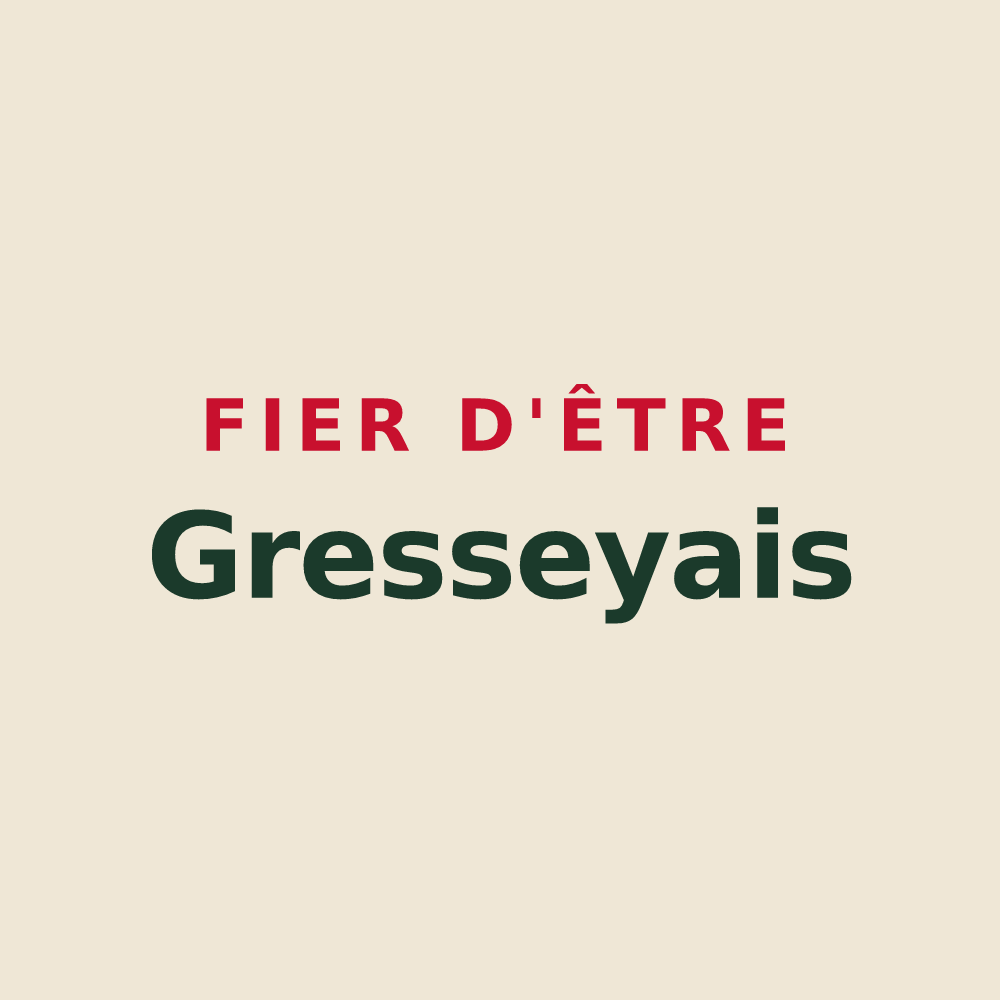Tote bag « Fier d'être Gresseyais » — design pour Gressey