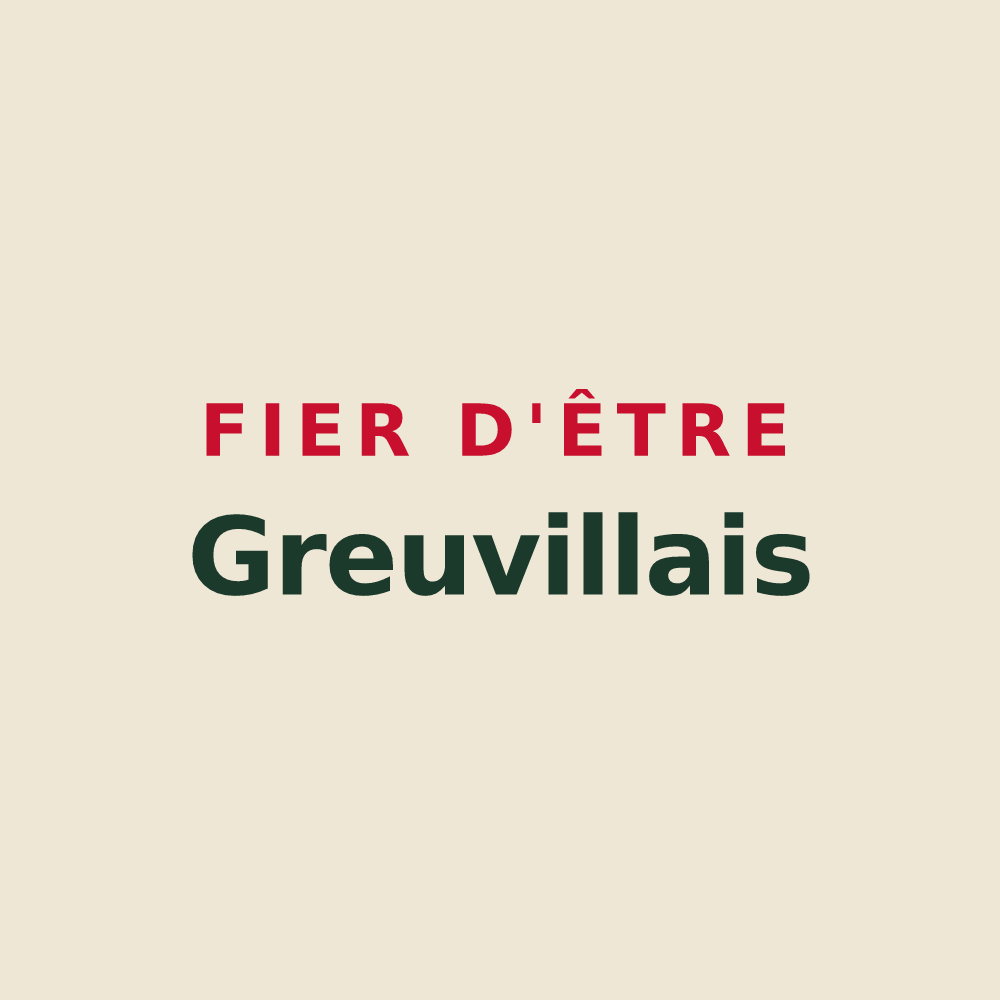 Tote bag « Fier d'être Greuvillais » — design pour Greuville
