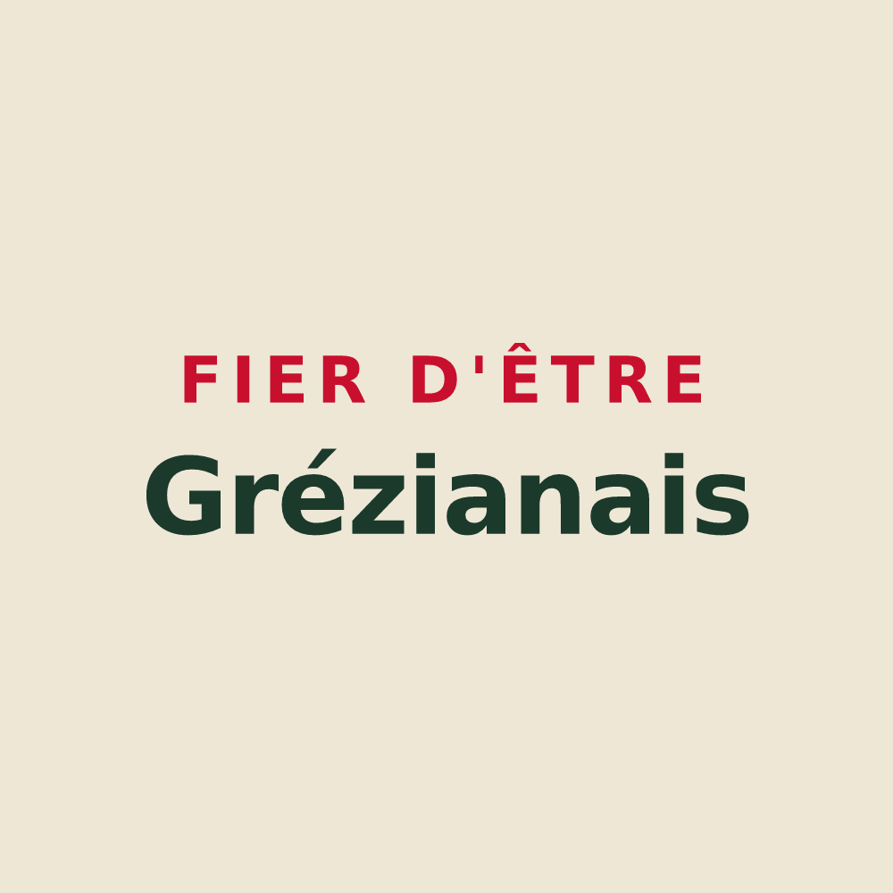 Tote bag « Fier d'être Grézianais » — design pour Grézian