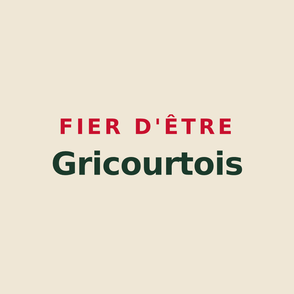 Tote bag « Fier d'être Gricourtois » — design pour Gricourt
