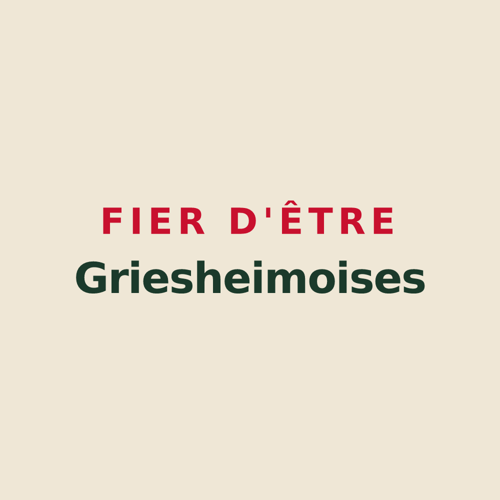 Tote bag « Fier d'être Griesheimoises » — design pour Griesheim-près-Molsheim