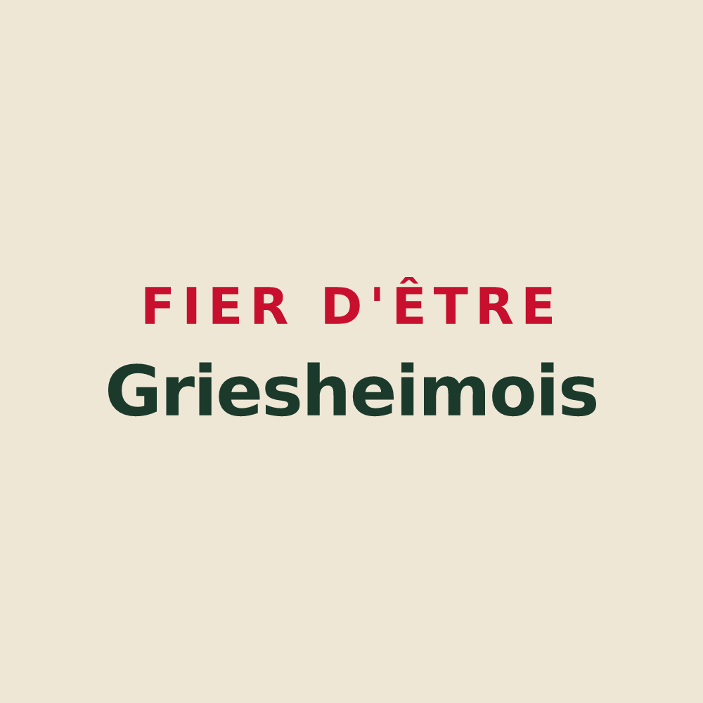Tote bag « Fier d'être Griesheimois » — design pour Griesheim-sur-Souffel