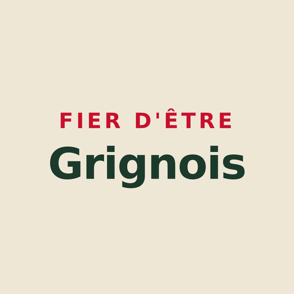 Tote bag « Fier d'être Grignois » — design pour Grigny