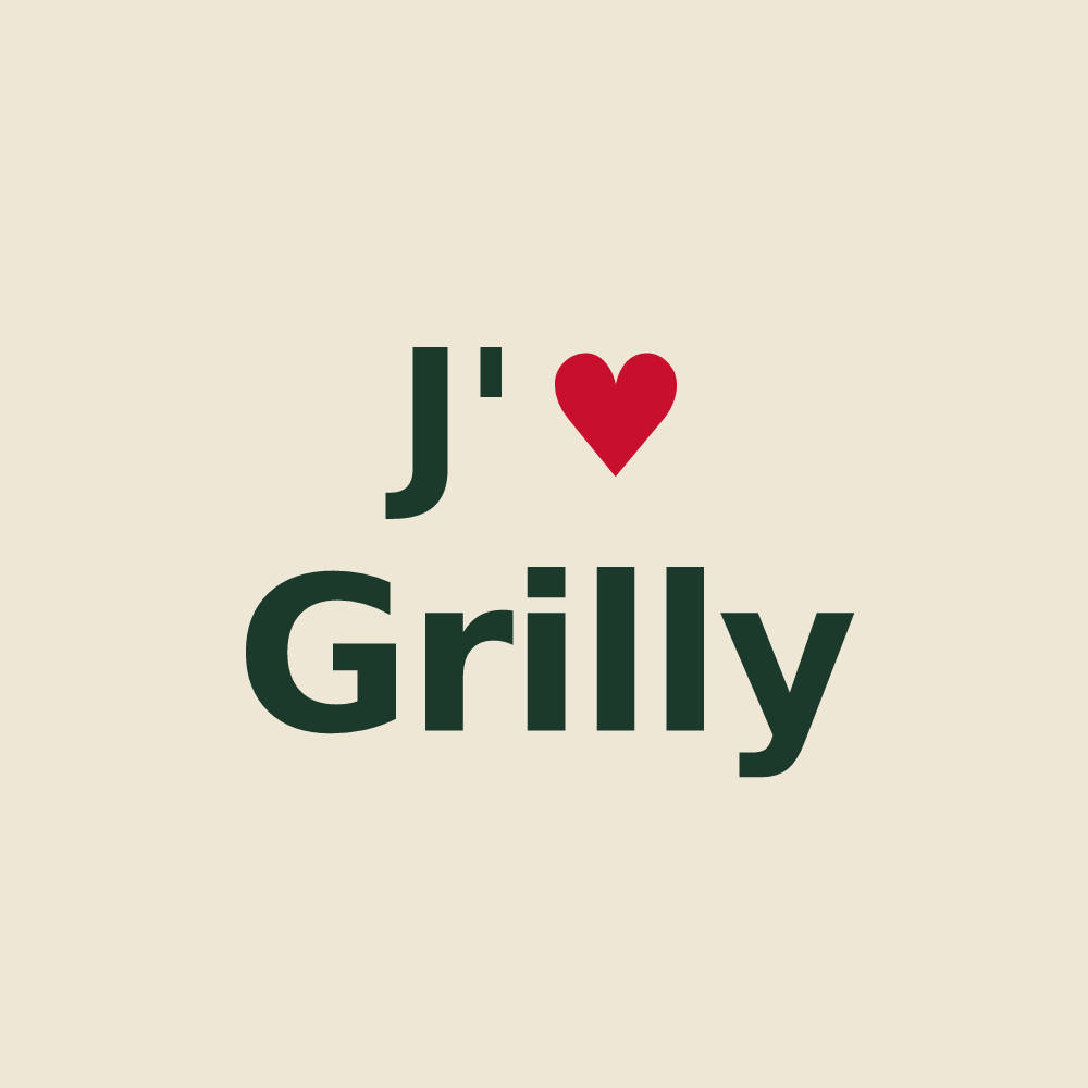 Tote bag personnalisé Grilly — design J'aime Grilly
