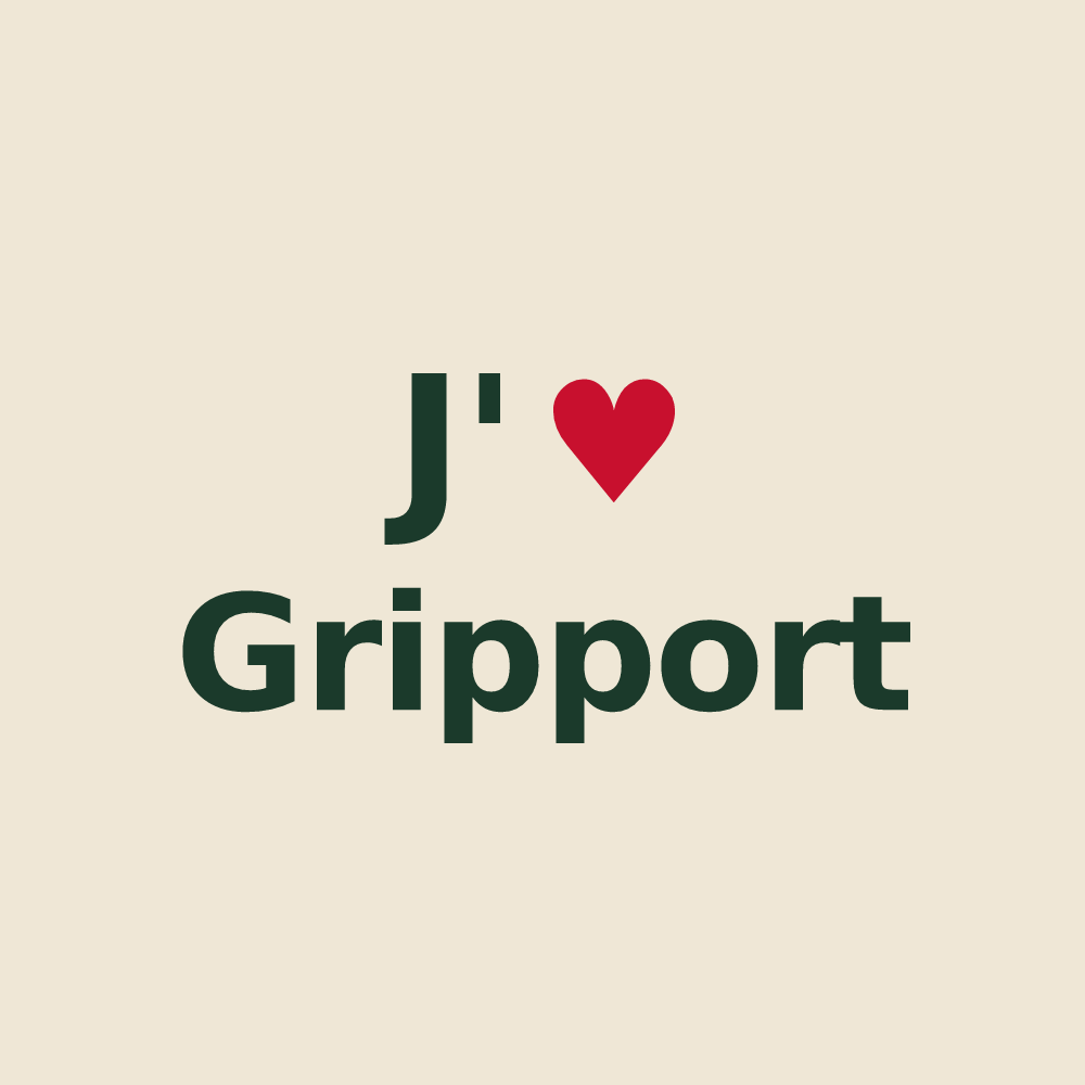 Tote bag personnalisé Gripport — design J'aime Gripport