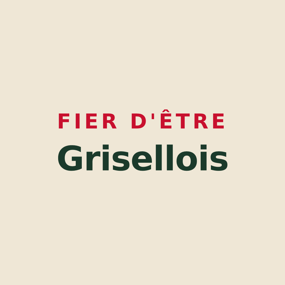 Tote bag « Fier d'être Grisellois » — design pour Griselles