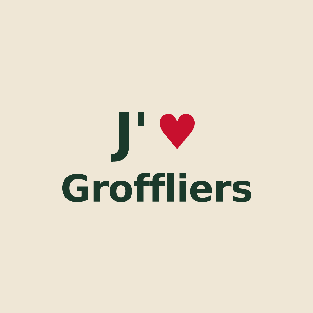 Tote bag personnalisé Groffliers — design J'aime Groffliers