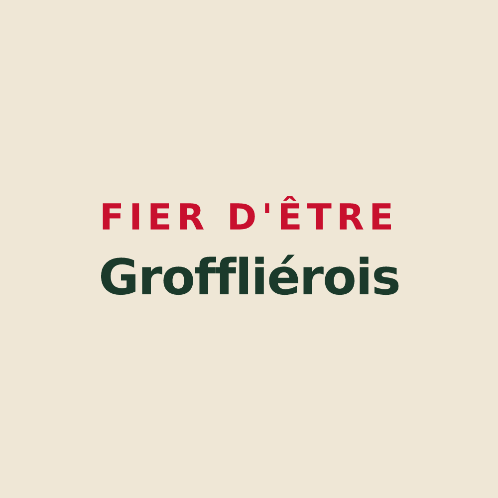 Tote bag « Fier d'être Groffliérois » — design pour Groffliers