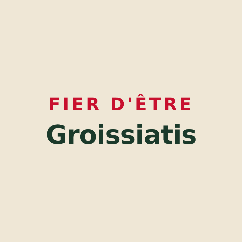 Tote bag « Fier d'être Groissiatis » — design pour Groissiat