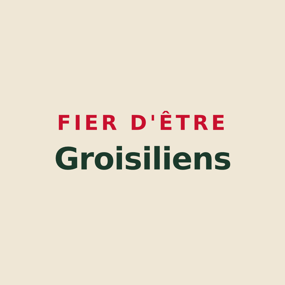 Tote bag « Fier d'être Groisiliens » — design pour Groisy