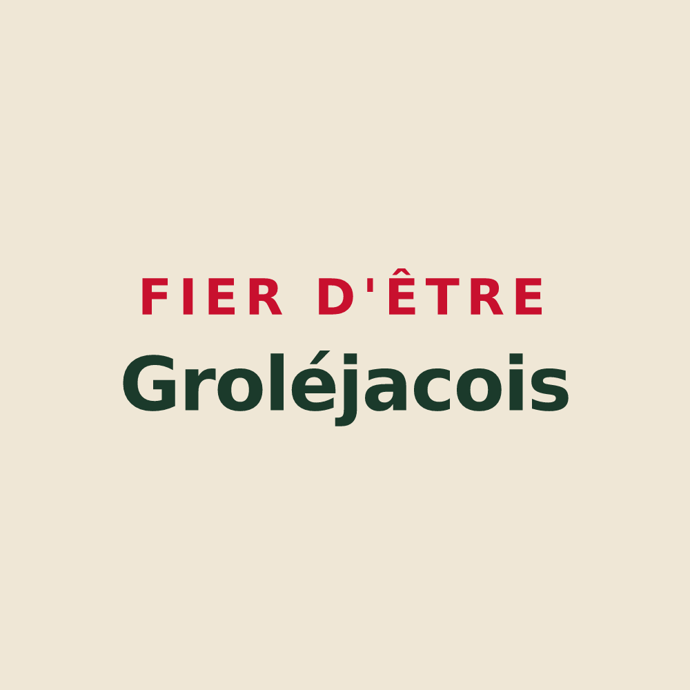 Tote bag « Fier d'être Groléjacois » — design pour Groléjac