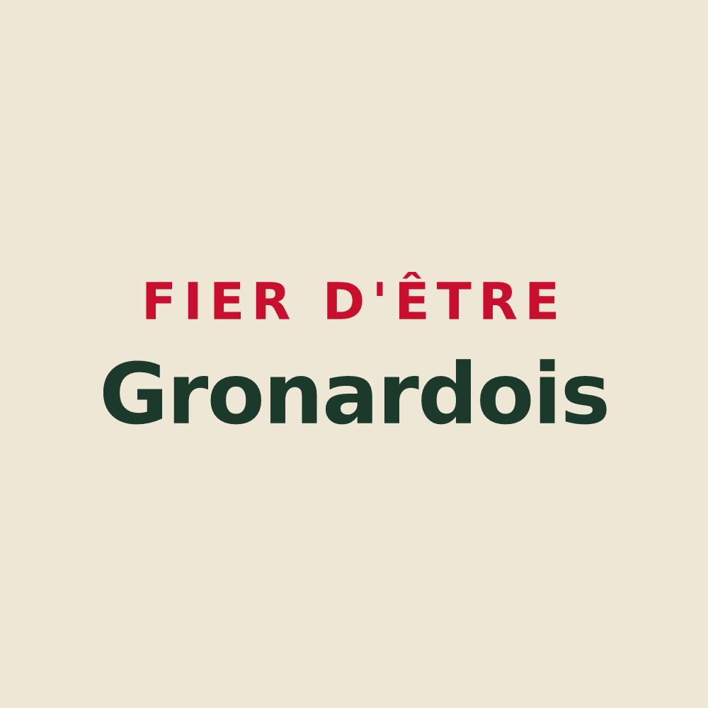 Tote bag « Fier d'être Gronardois » — design pour Gronard