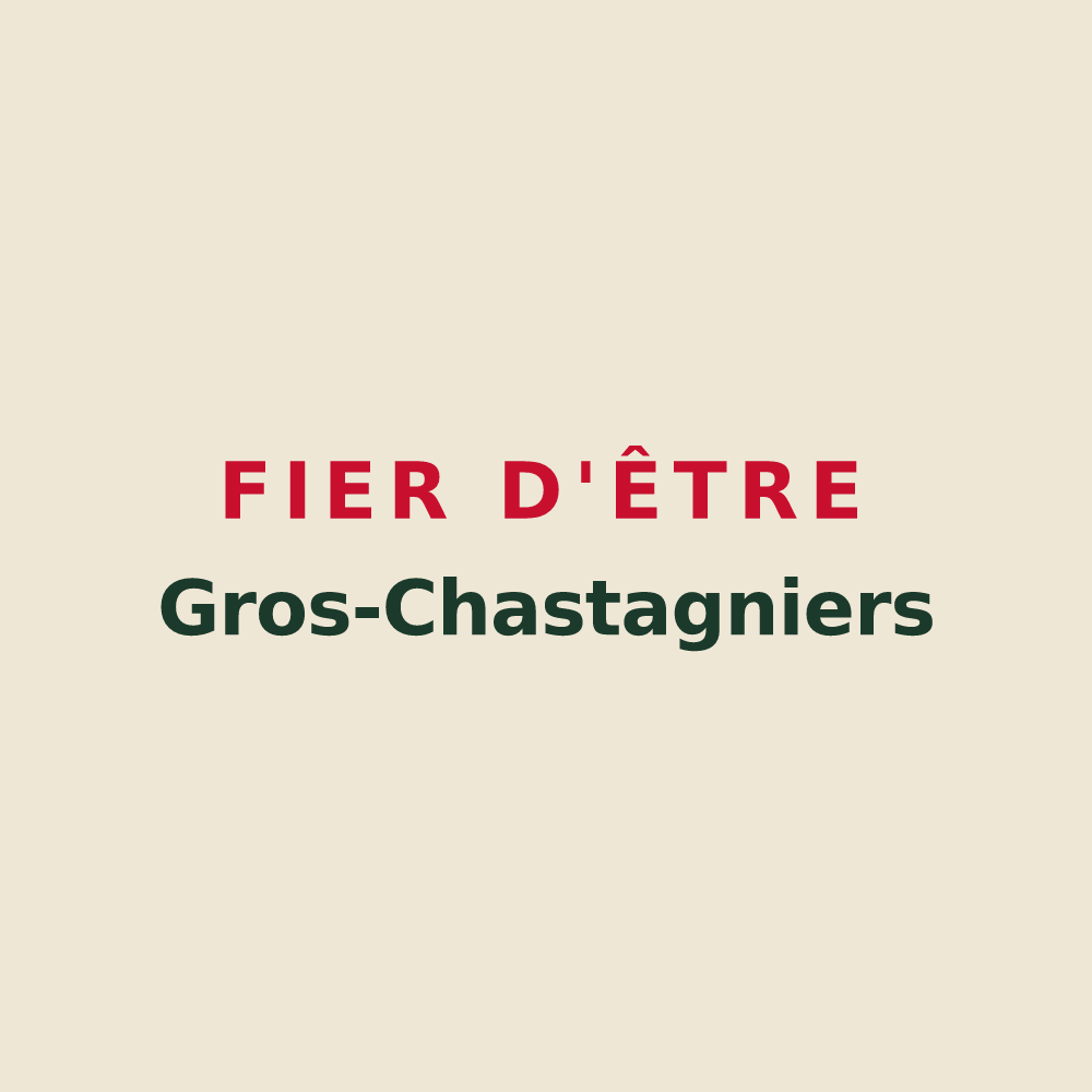 Tote bag « Fier d'être Gros-Chastagniers » — design pour Gros-Chastang