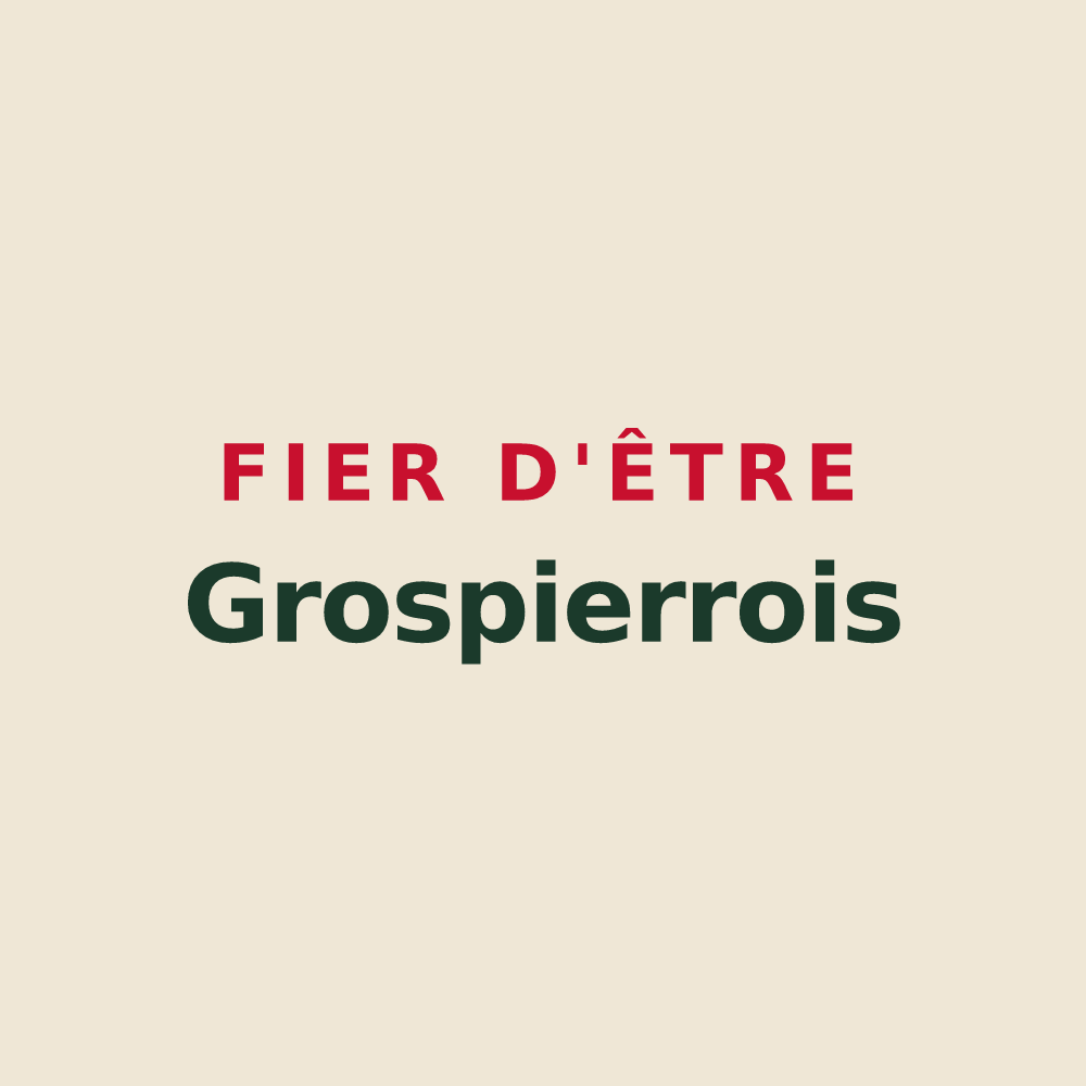 Tote bag « Fier d'être Grospierrois » — design pour Grospierres