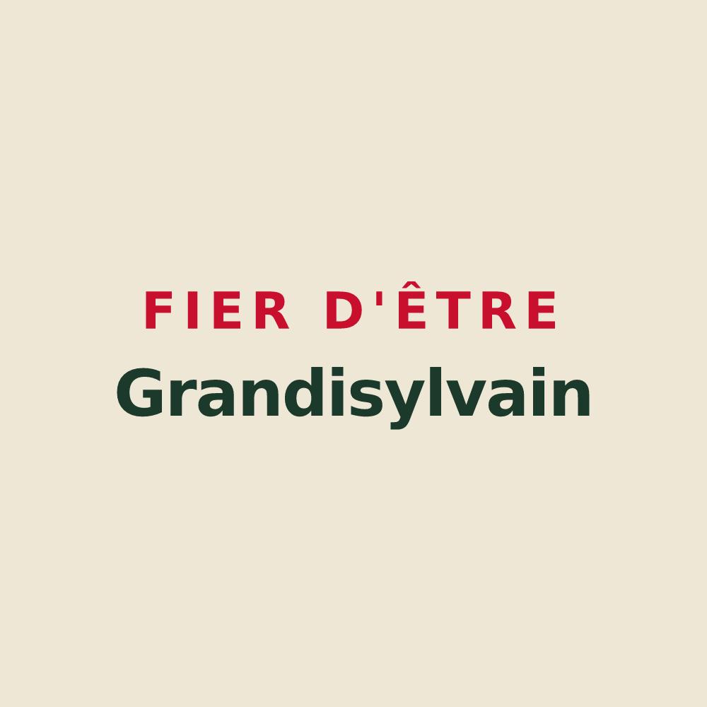 Tote bag « Fier d'être Grandisylvain » — design pour Grossœuvre